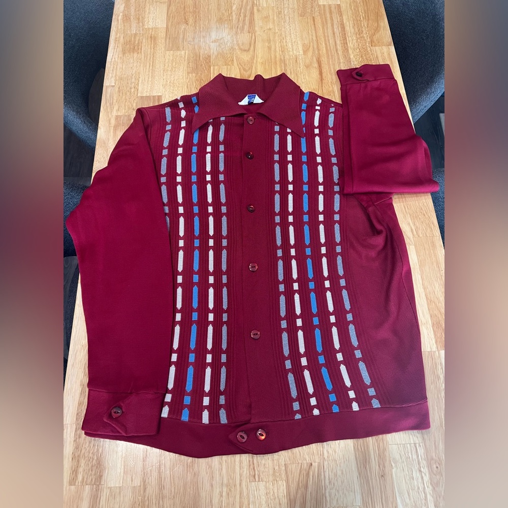 Van Cart styled Vintage Button Up Cardigan. Men’s size Medium.